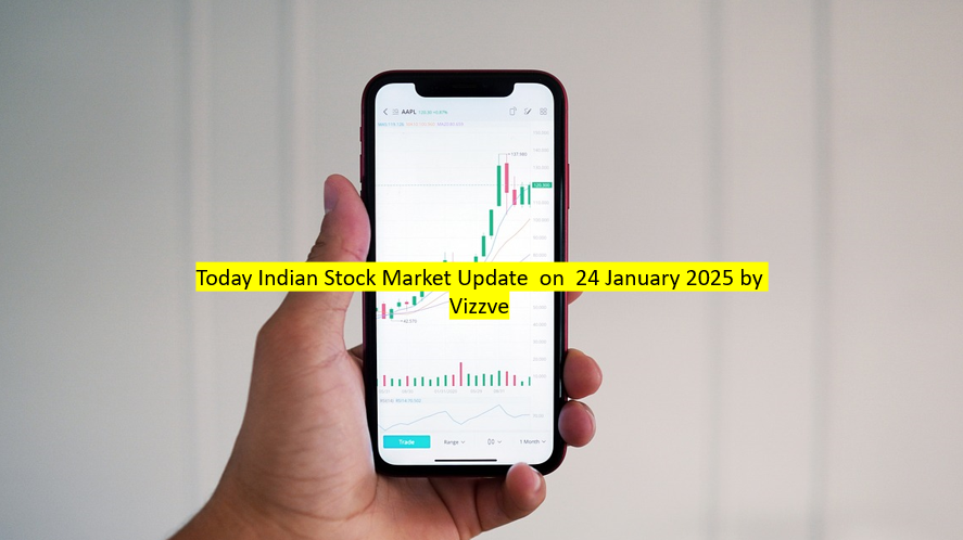 Today Indian Stock Market Update on 24 January 2025 by Vizzve